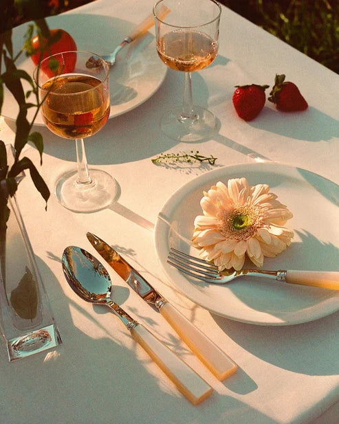 Glossy Pearl White Flatware