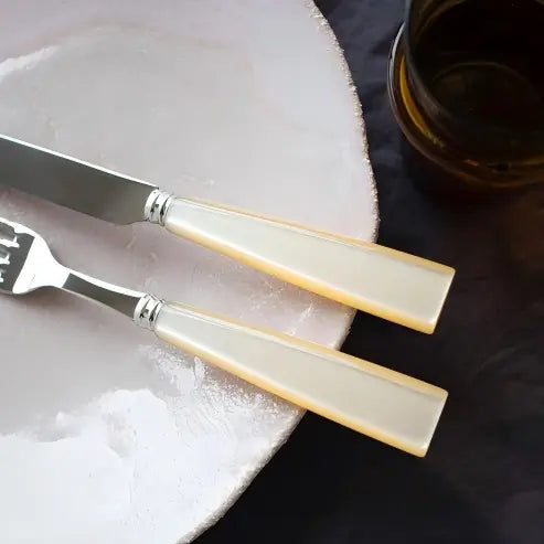 Glossy Pearl White Flatware