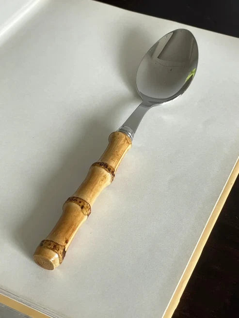 Vintage Natural Bamboo Flatware