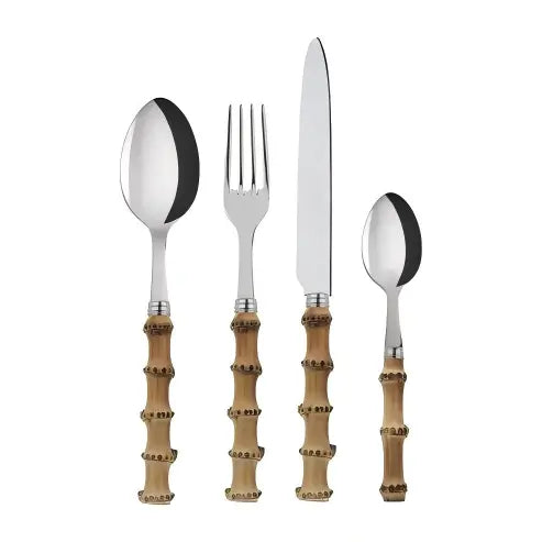 Vintage Natural Bamboo Flatware
