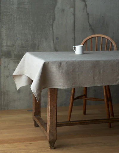 Natural Color Linen Tablecloth