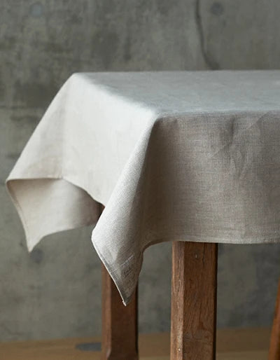 Natural Color Linen Tablecloth