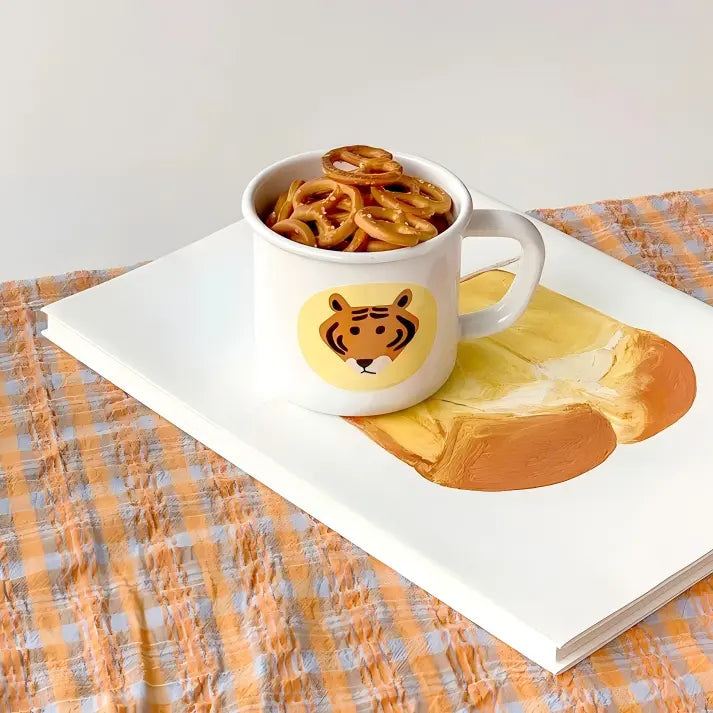 Tiger Enamel Mug