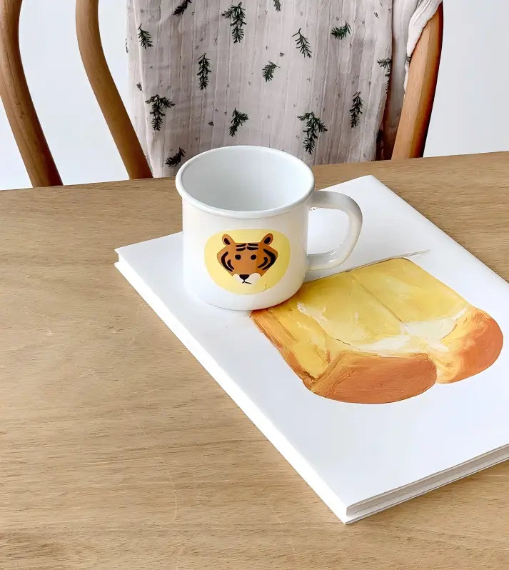 Tiger Enamel Mug