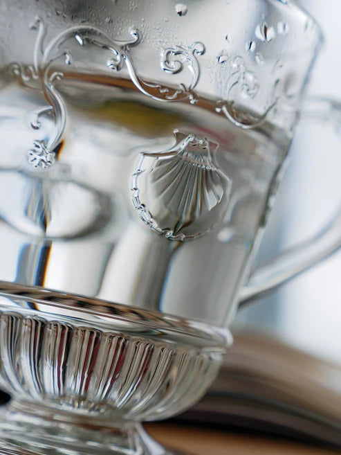 Versailles Embossed Glass Mug