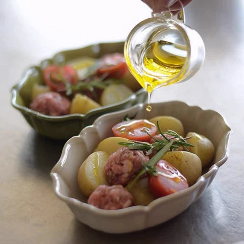 Vintage Petal Baking Dish