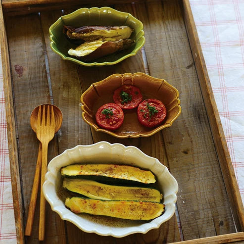 Vintage Petal Baking Dish
