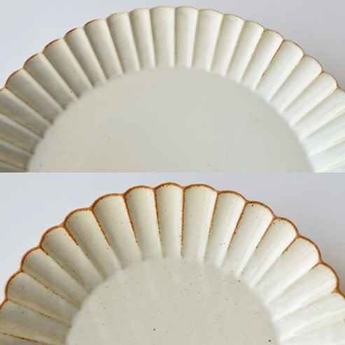 Vintage Petal Fluted Dinner Plate